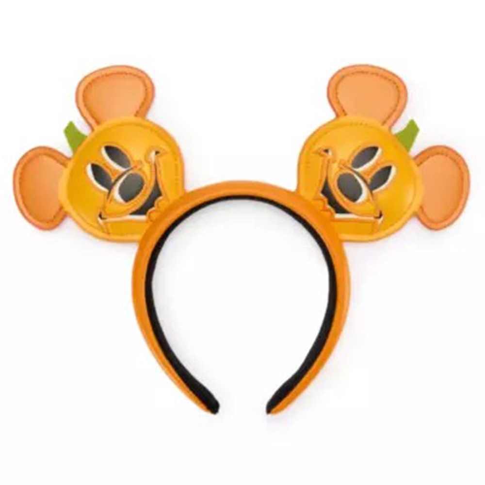 NWT Disney Mickey Ears Headband pumpkin Jack-O'-Lanterns Halloween adults